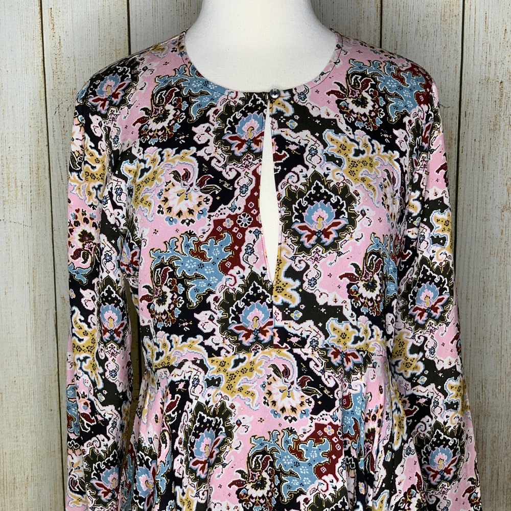 A.L.C. Walter Silk Mini Dress Pink Multi - Picture 3 of 6